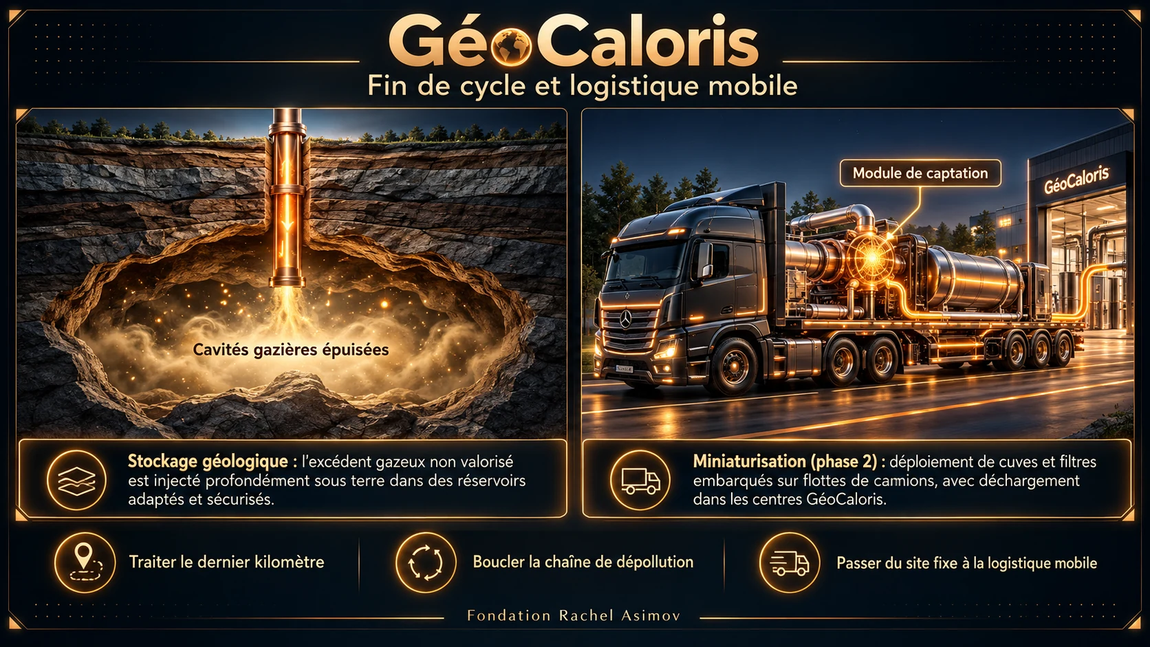 GéoCaloris, logistique mobile et stockage des flux captés