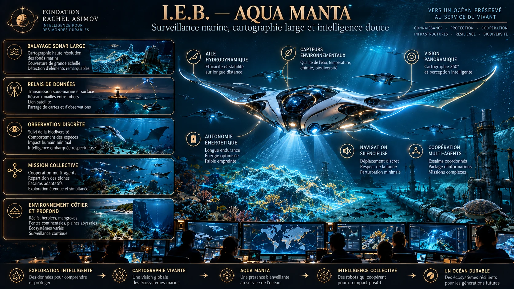 IEB Aqua Manta, architecture sous-marine