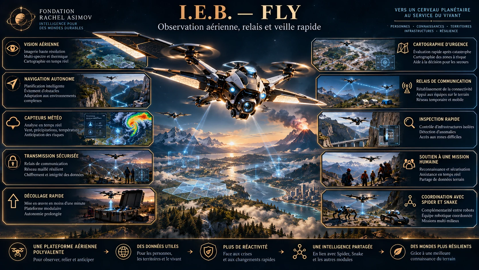 IEB FLY, architecture volante