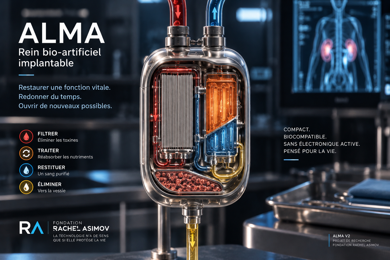 ALMA, rein bio-artificiel implantable