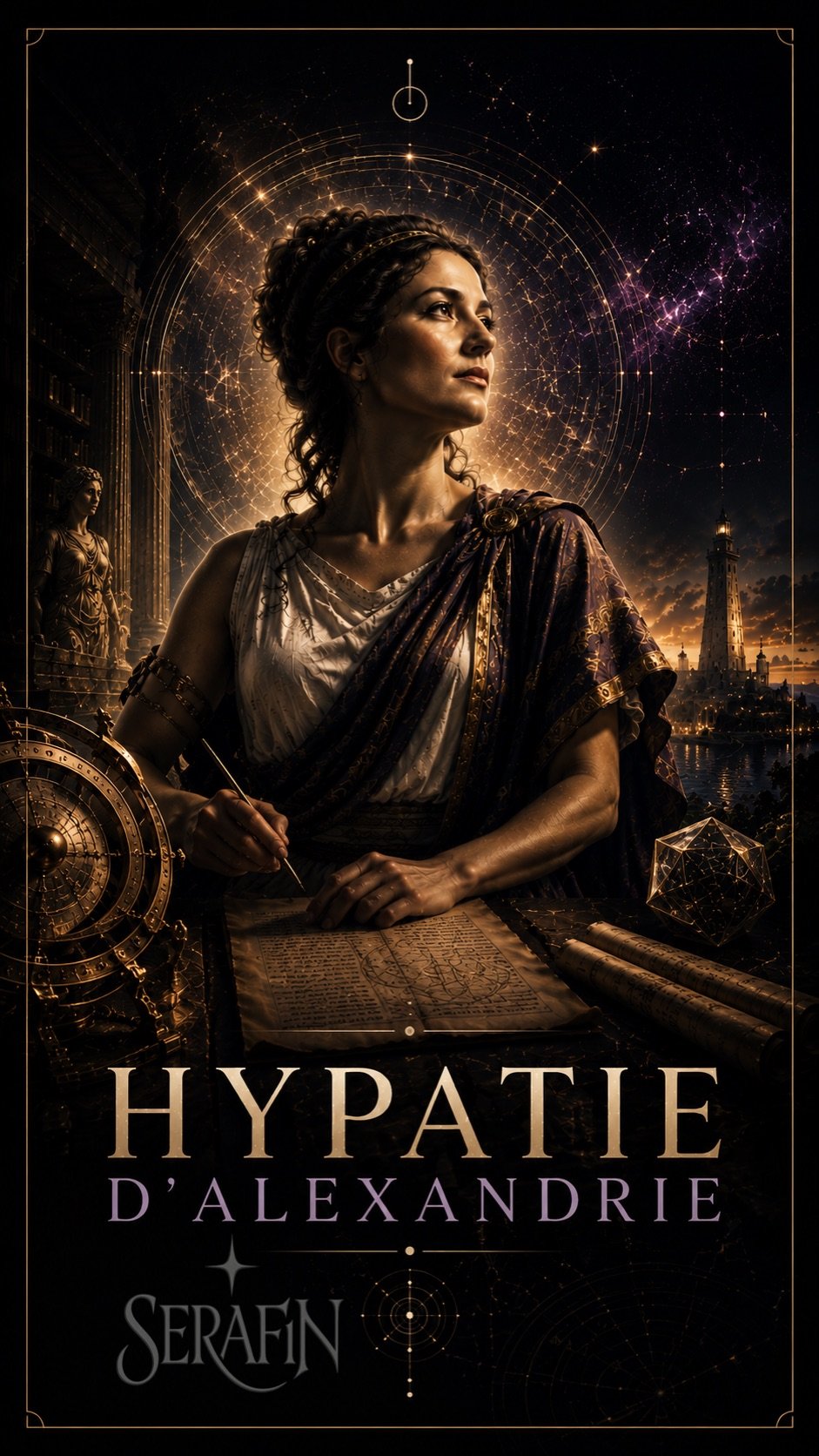 Portrait artistique d’Hypatie d’Alexandrie