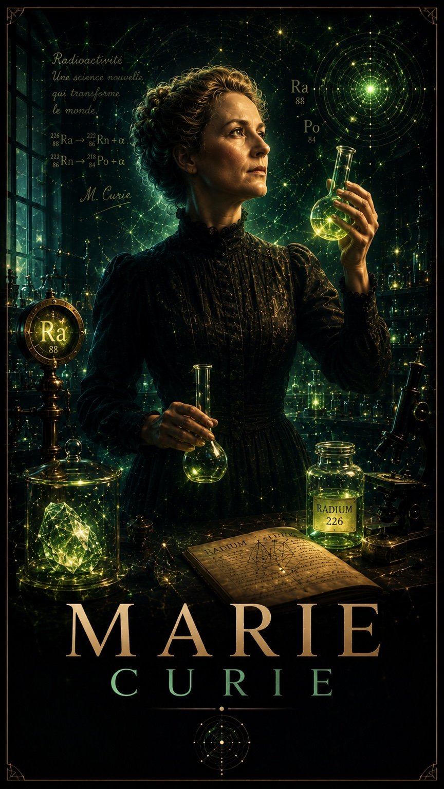 Portrait artistique de Marie Curie